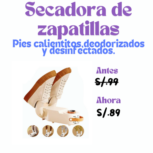 Secadora de zapatillas